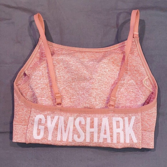 Gymshark Pink White Flex Strappy Bra - Picture 3 of 4